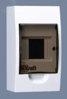 Корпус пласт. навесной 4 модуля. IP41. ЩРН-П-4 DEKra в Москве Корпус пласт. навесной 4 модуля. IP41. ЩРН-П-4 DEKra - foto