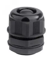 Кабельный ввод IP68 M25 с мембраной черный для кабеля d.13-18mm в Москве Кабельный ввод IP68 M25 с мембраной черный для кабеля d.13-18mm - foto