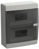 UNION Compact Корпус пластиковый ЩРН-П-18 IP41 черная прозрачная дверь IEK в Москве UNION Compact Корпус пластиковый ЩРН-П-18 IP41 черная прозрачная дверь IEK - foto