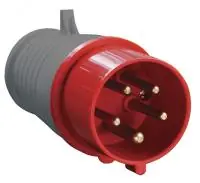 Вилка переносная ССИ-015 3Р+РЕ+N 16А 380-415В IP44 IEK - foto