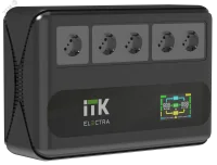 ITK ELECTRA LT5 ИБП Линейно-интерактивный 1кВА/0,6кВт однофазный с LCD дисплеем с АКБ 1х9AH 5 розето в Москве ITK ELECTRA LT5 ИБП Линейно-интерактивный 1кВА/0,6кВт однофазный с LCD дисплеем с АКБ 1х9AH 5 розето