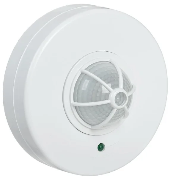 Датчик движения ДД 024 белый, макс. нагрузка 1100Вт, угол обзора 120-360гра, дальность 6м, IP33, | L